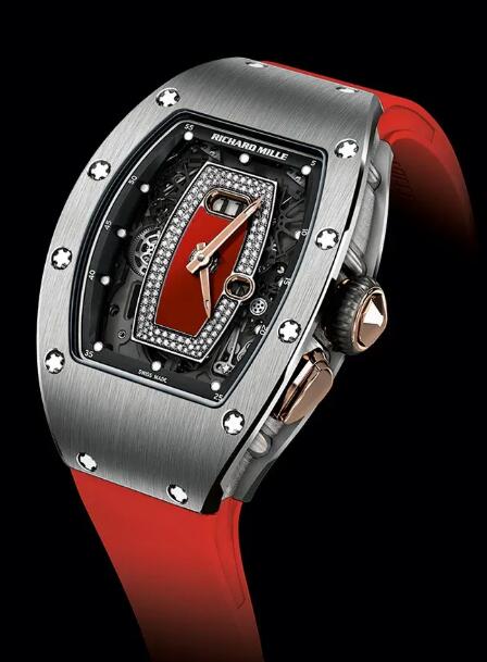 Review Richard Mille Replica Watch RM 037 Automatic White Gold Red Dial
